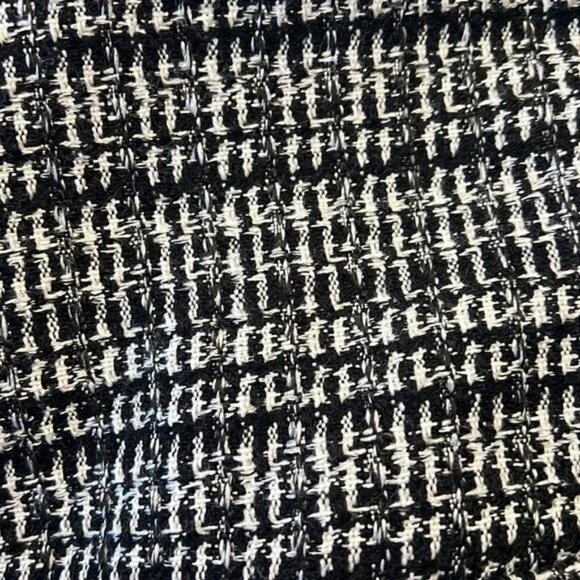 ANTHROPOLOGIE MAEVE Retro TWEED Button front Black White MINI DRESS - Fall! 8/10 - Picture 13 of 13